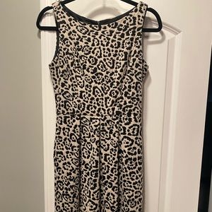 Leopard Sleeveless Dress with Pockets